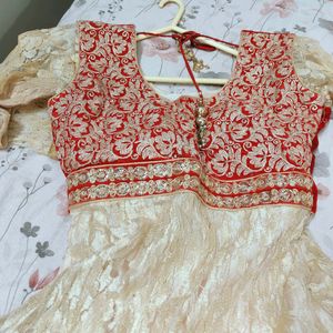 Velvet Net Gown