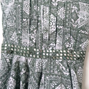 Printed Crepe Top