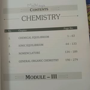 Chemistry 11 Pace Modules