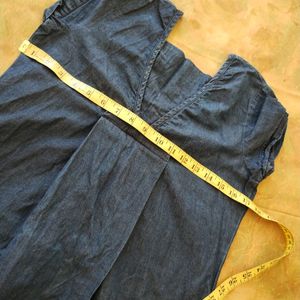 Ajio Denim Dress Size S/M