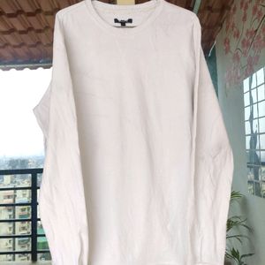 Unisex Zudio Plain White Sweatshirt