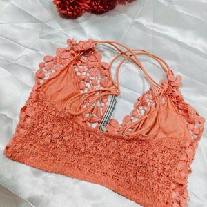 Imported Flower Design Brallet Bra