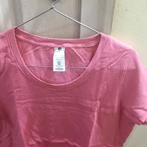 Pink T-shirt Never Used L Size