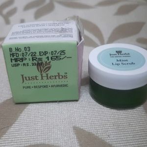 Just Herbs Herb Enriched Mint Lip Scrub-5g