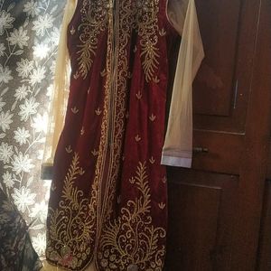 Golden Or Brown Long Kothi Gown