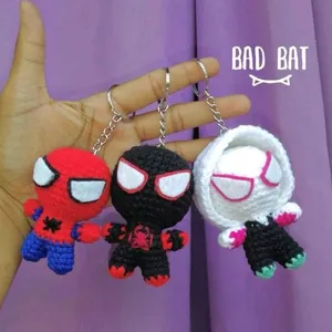 Crochet Spiderman Keychain!!