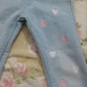 Girls Embroidery Jeans