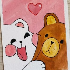 cute bears painting