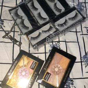 5 Eyelashes With Free Tools And blusher