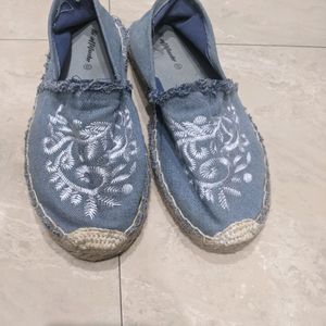 Almost New Denim Fabric Shoes