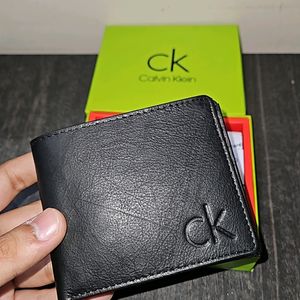 Calvin Klein Leather Wallet ( BLACK )