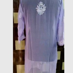 Lavender Colour Affordable Kurti