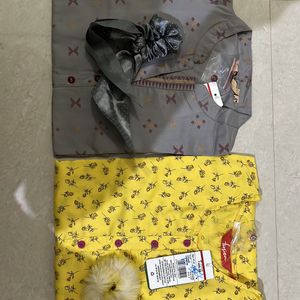 Combo Offer 2 Kurtis With Two Scrunchies