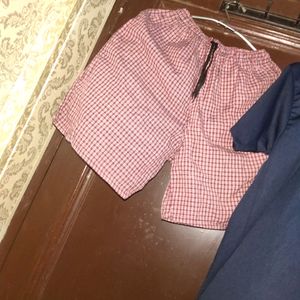 Combo Of Men Copied Brand T Shirt And Cotton Short