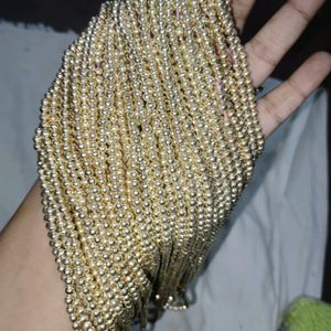 1 Dozen Of 3mm Size Light gold Beads