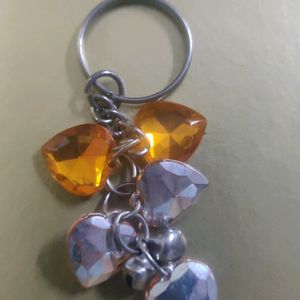 Keychain Diamond Heart Shaped