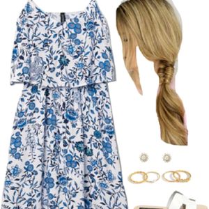 H&M string floral dress