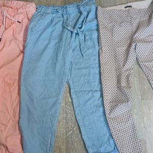 Combo Of 3 Pants- Cotton, Jogger And Slim Fit