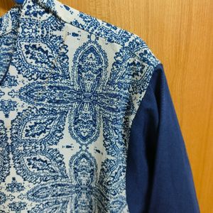 Blue Printed Kurta