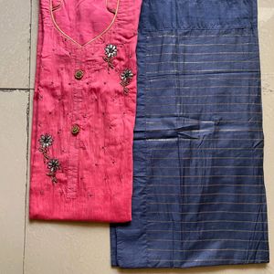 Beautiful Embroided Kurta Pant With Dupatta