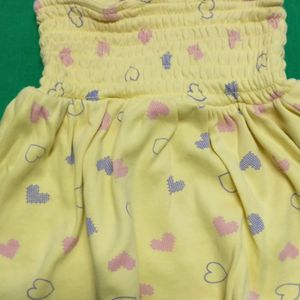 Babyoye Yellow Frock (0 to 3 M)