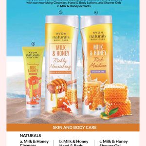 Avon Naturals Milk & Honey Hand & Body Lotion