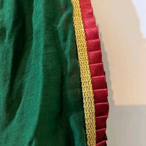 Green embroidery dupatta