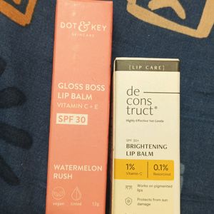 Lipbalm combo : Deconstruct SPF Dot&key gloss boss