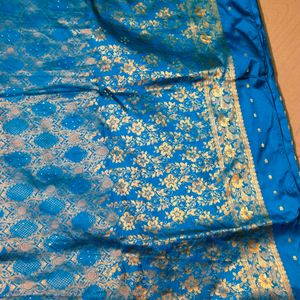 Blue Colour Pure Kanchipattu Saree