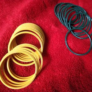 Velvet Bangles (12 Pieces)