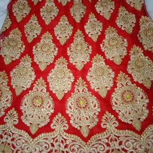 pretty red  bridal lehnga.