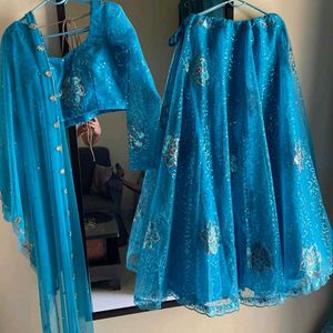 Self Design Lehenga Choli With Dupatta