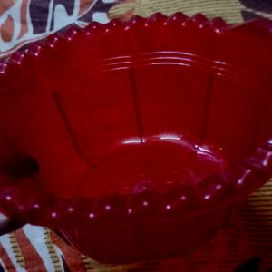 200ml Red Plastic Bowl