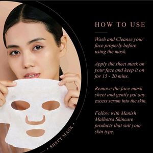 Manish Malhotra Sandalwood & Saffron Sheet Mask