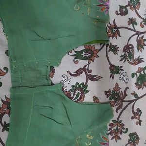 Green Embroidery Blouse