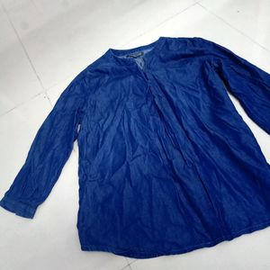 Dark Blue Colour Shirt Like For Girls