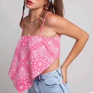 BANANA SQUARE PRINT TOP