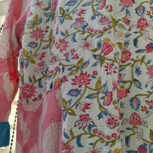 Pink Soft Cotton Kurti