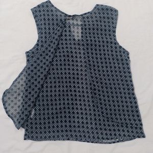 Dark Blue Sleeveless Top