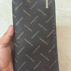 Bossanjerasu Embossed Leather Slim Luxury Wallet.