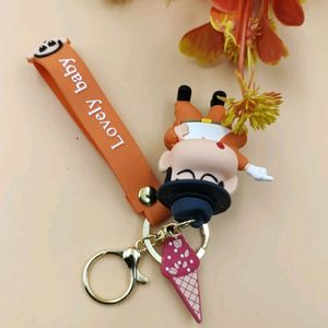 Orange Shin-chan Sunny Boy Keychain