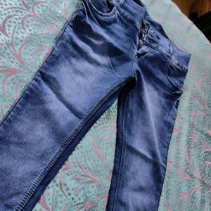 Terific High Waist Blue Jeans For Girls