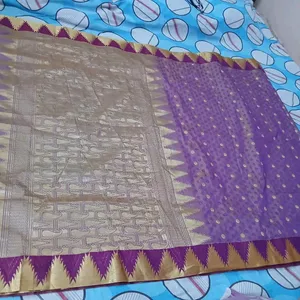 Purple Silk Saree