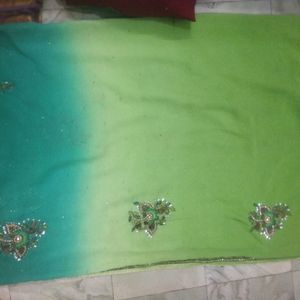 Green Designer Saree With Full Work Design 🥰🥰