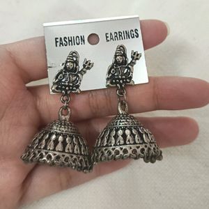 Set Of 2 Earrings (Peacock And Lord shiv Design)