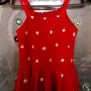 Cherry Colour Dress