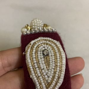 MAROON THREAD BANGLES