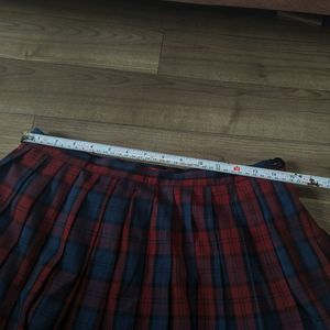 Korean Check Imported Skirt