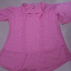 Pink Knot Flare Top