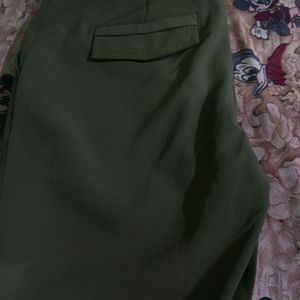 Olive Straight Trouser